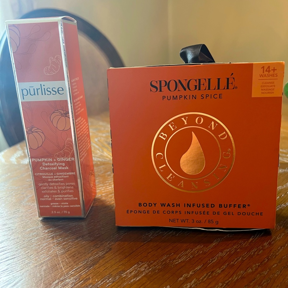 Spongelle & purlisse pumpkin beauty & care set